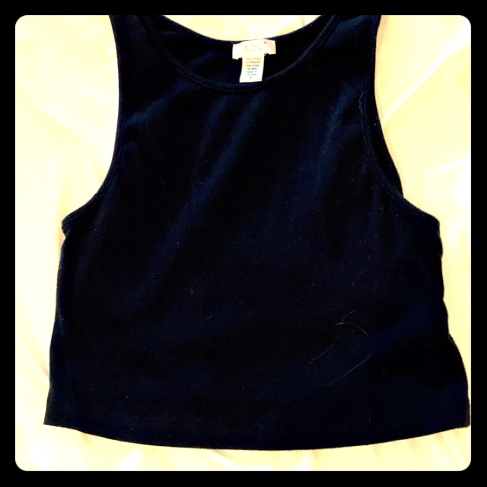 Basic black crop top